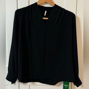 Halara Black Long Sleeve Blouse